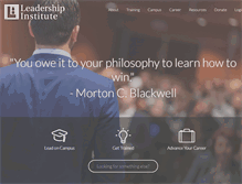 Tablet Screenshot of leadershipinstitute.org